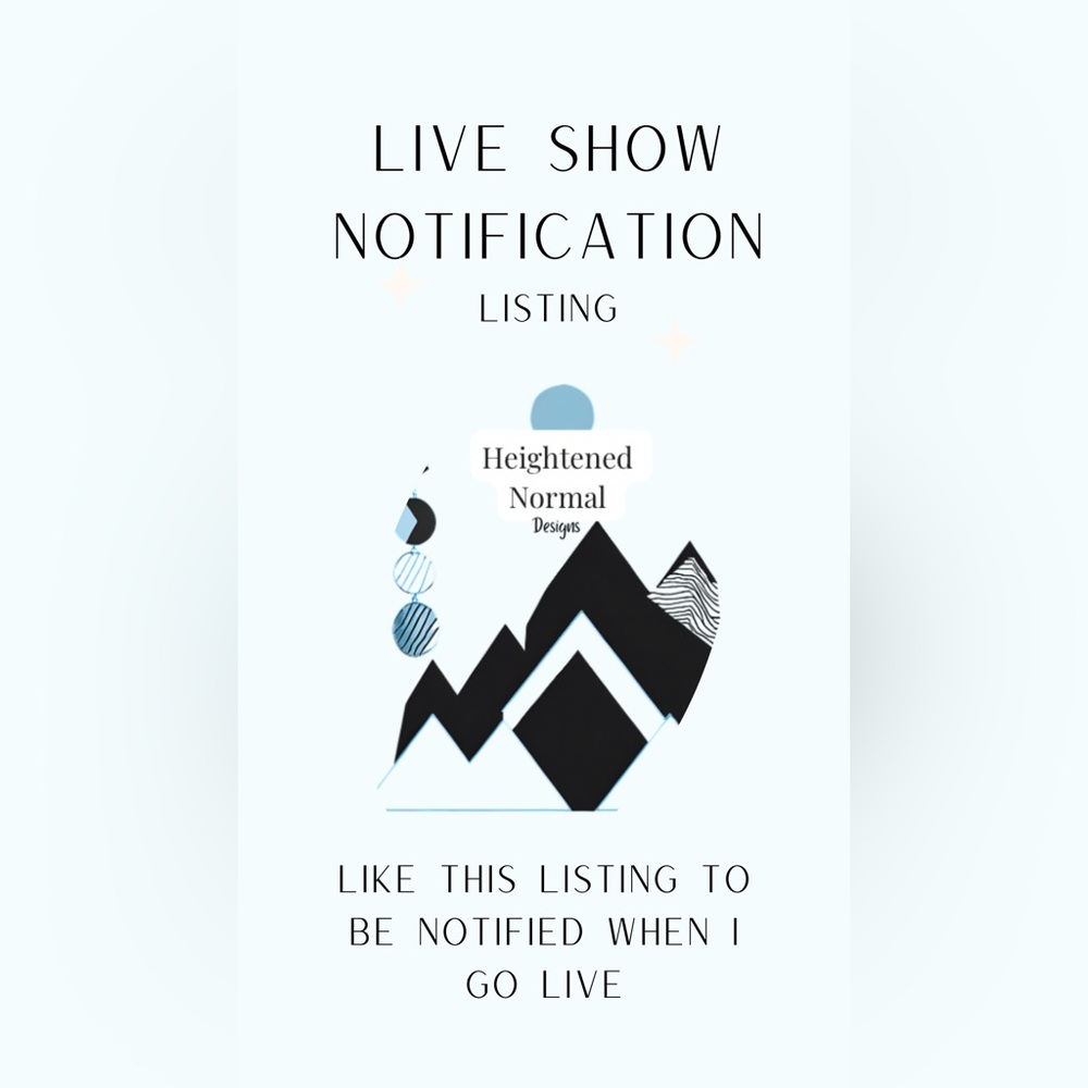 Live Show Listing Like To Get Notifications